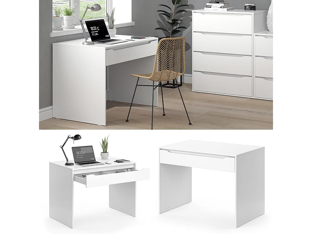 Bureau blanc 100x65x75.6 ruben