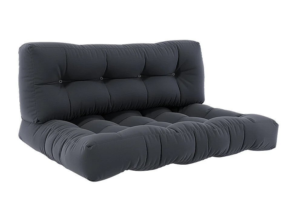 Coussins de palette graphite 120x15x80 flocken