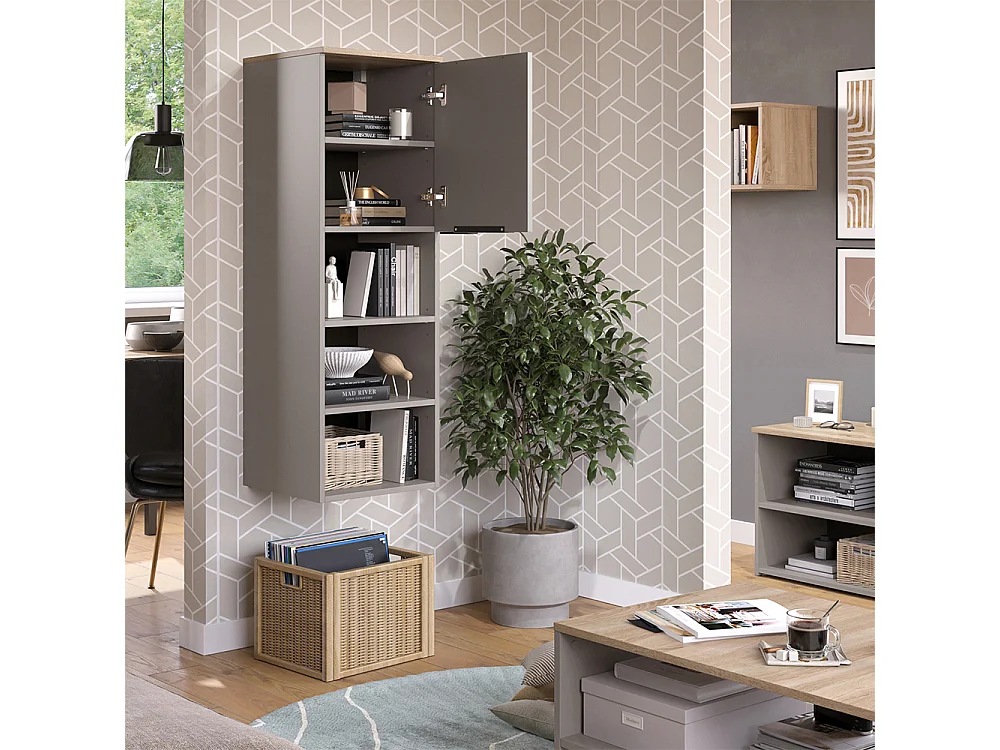 Armoire universelle grège 40.2x40x120 wido