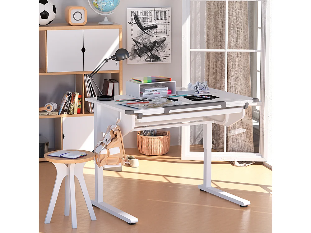 Kinderbureau wit 108x68x83.5 arc