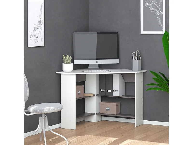 Eckschreibtisch weiß 90x90x74 arion