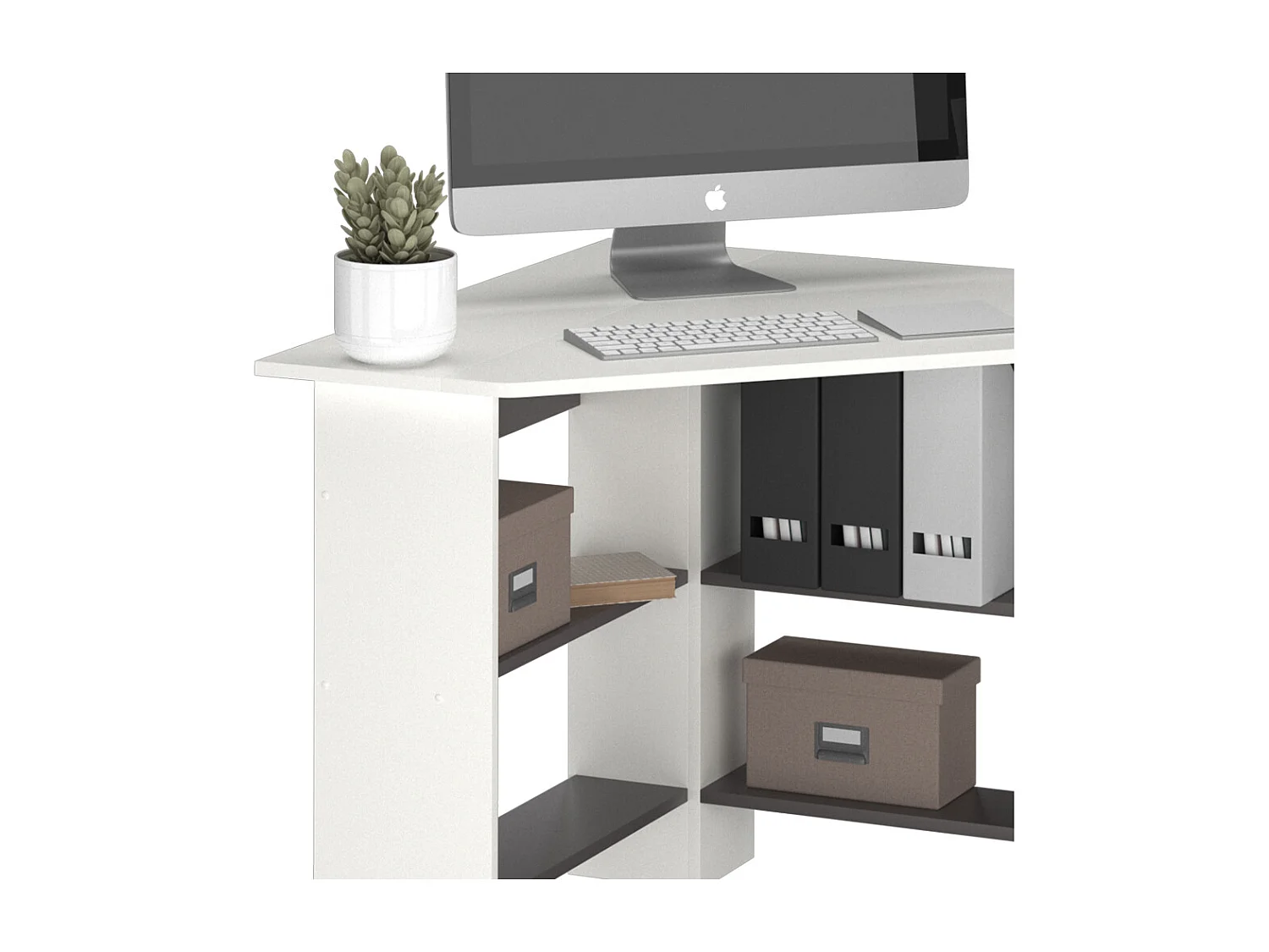 Eckschreibtisch weiß 90x90x74 arion