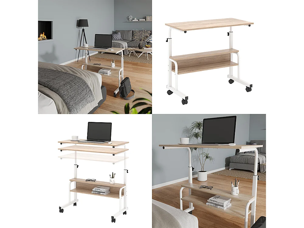 Bureau blanc 80x40x90 bica