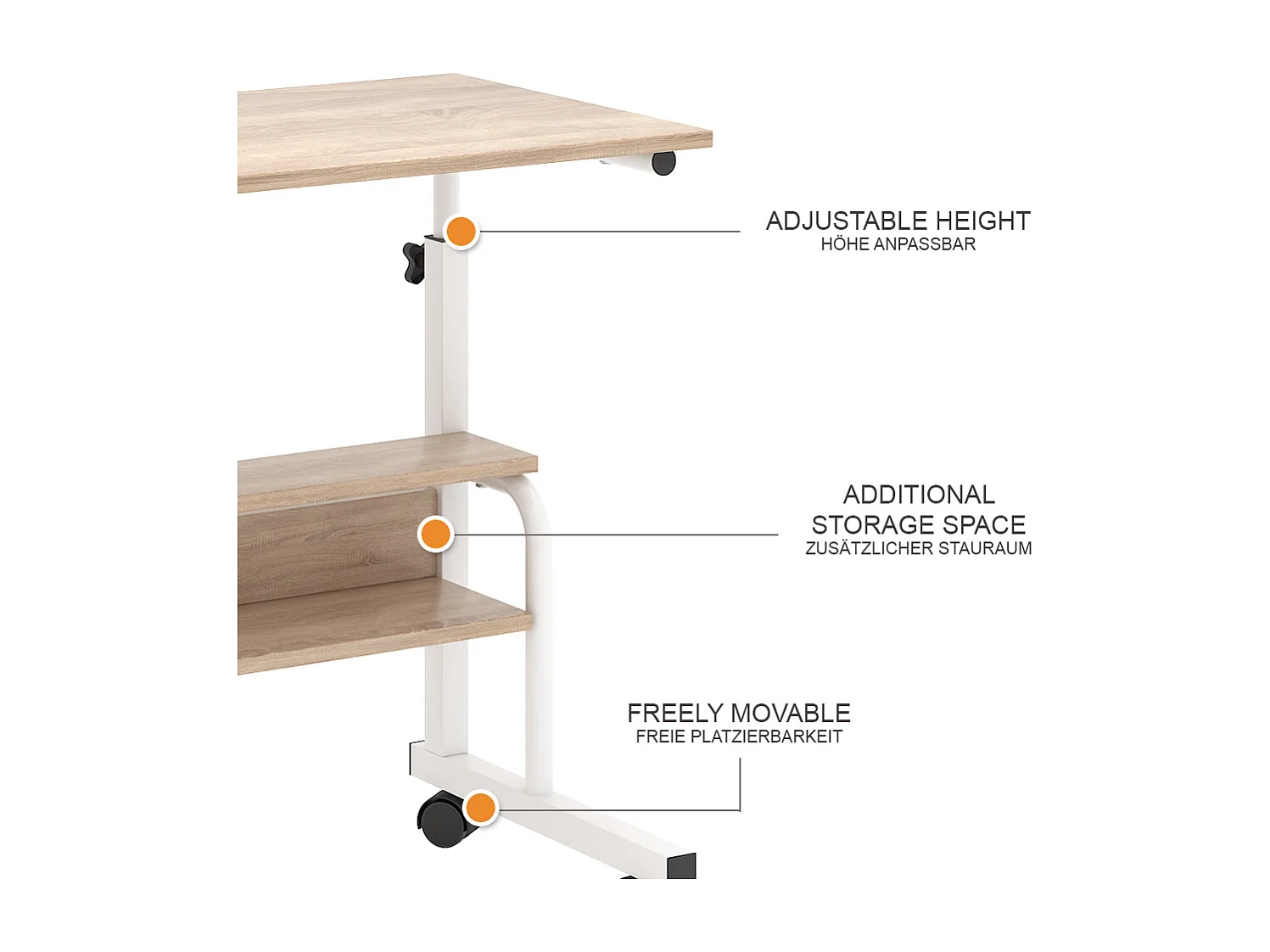 Bureau blanc 80x40x90 bica