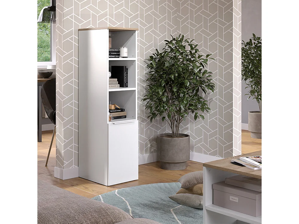 Armoire universelle blanc/sonoma 30.2x40x120 wido