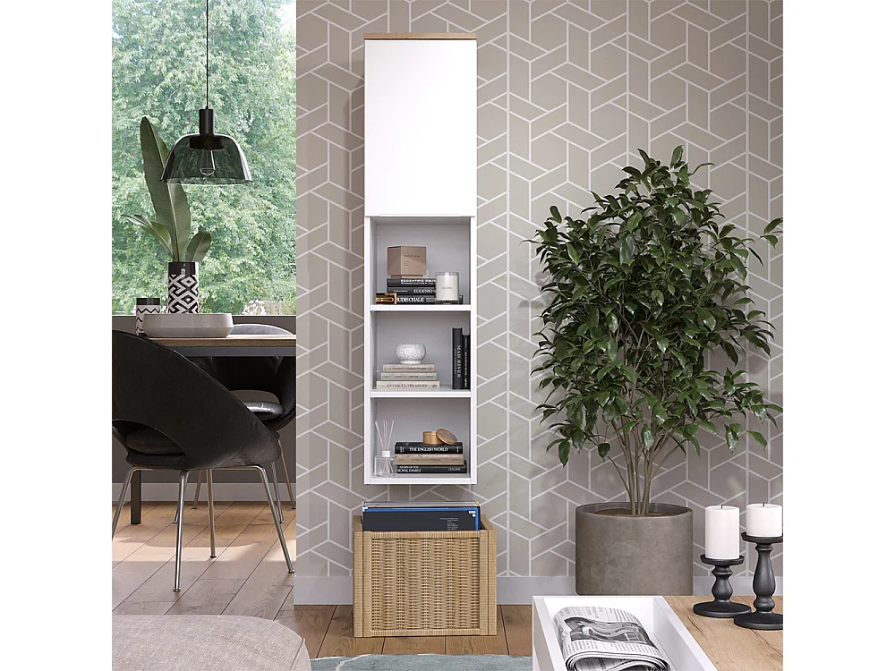 Armoire universelle blanc/sonoma 30.2x40x120 wido