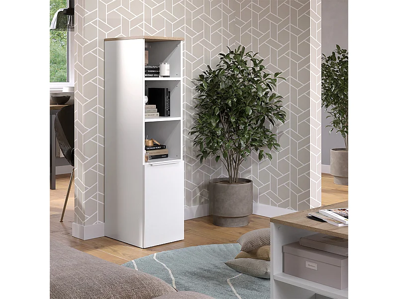 Armoire universelle blanc/sonoma 30.2x40x120 wido