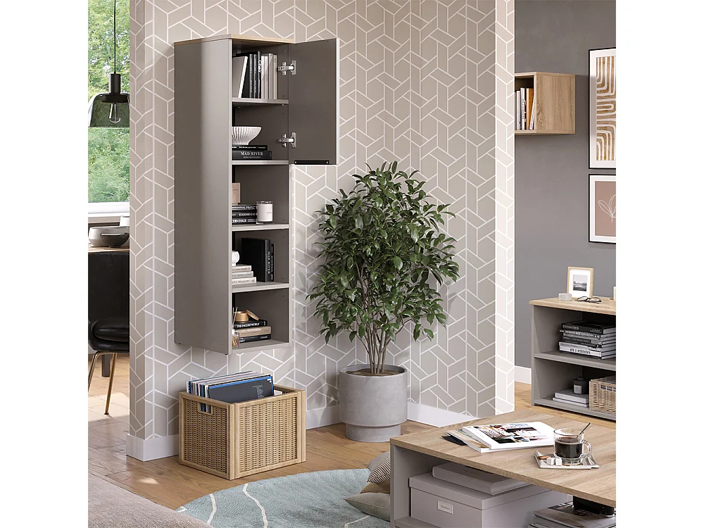 Armario universal gris 30.2x40x120 wido