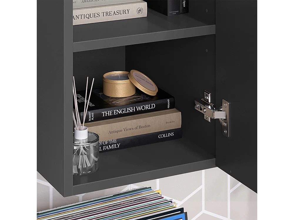 Universalschrank anthrazit/sonoma 30.2x40x120 wido