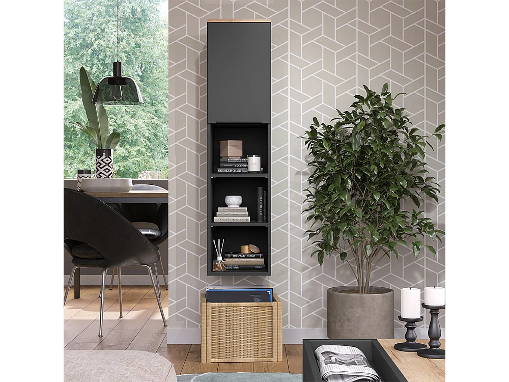 Universalschrank anthrazit/sonoma 30.2x40x120 wido