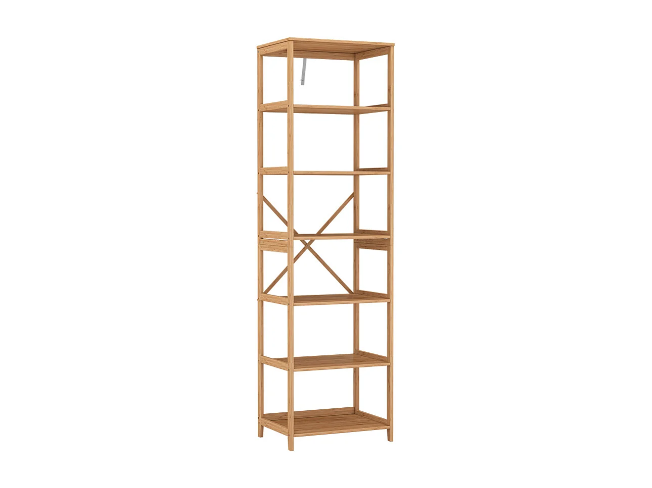 Bücherregal bambus 48.3x35.5x166.5 novaro