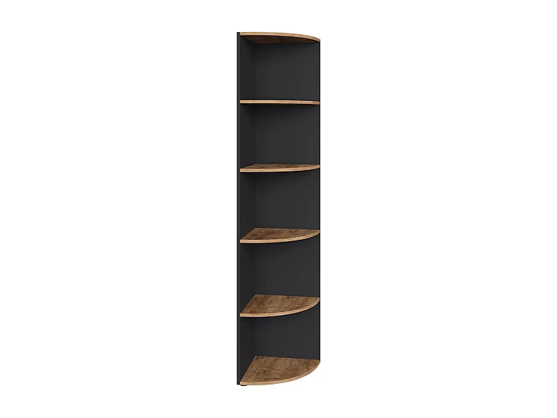 Étagère dangle anthracite/chêne doré 40x40x180 ecki