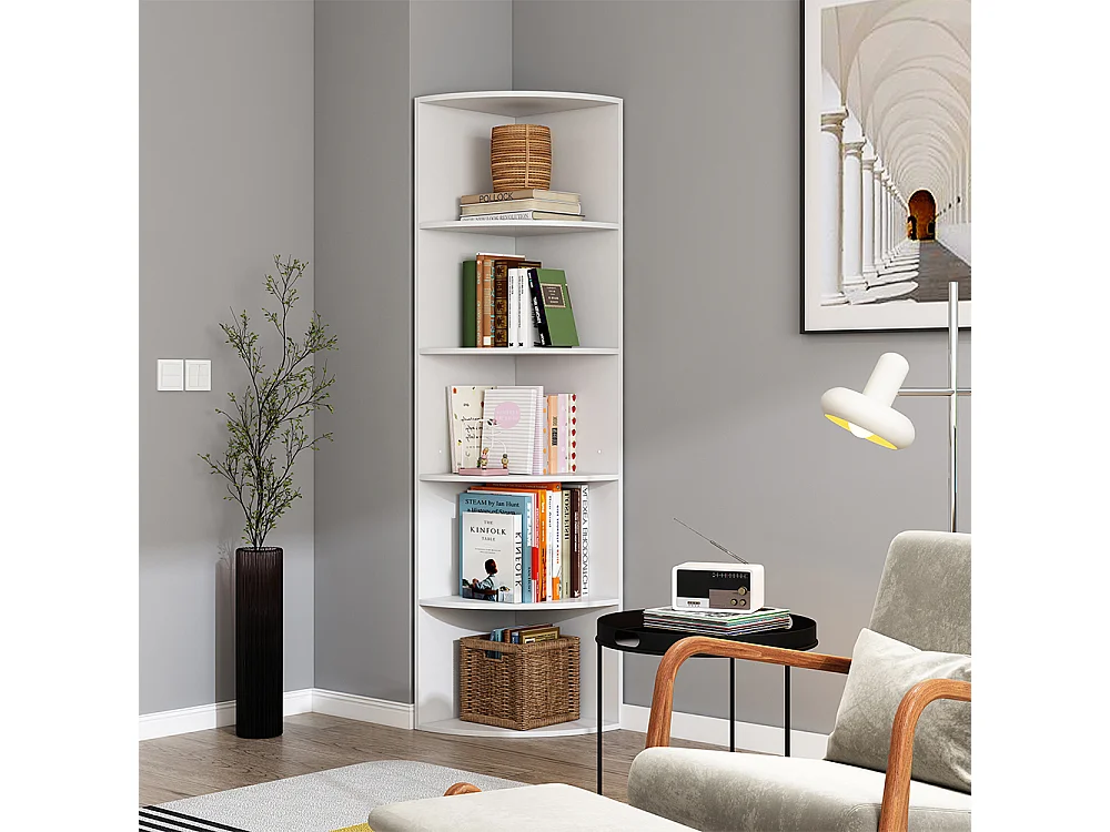 Étagère dangle blanc 40x40x180 fabienne