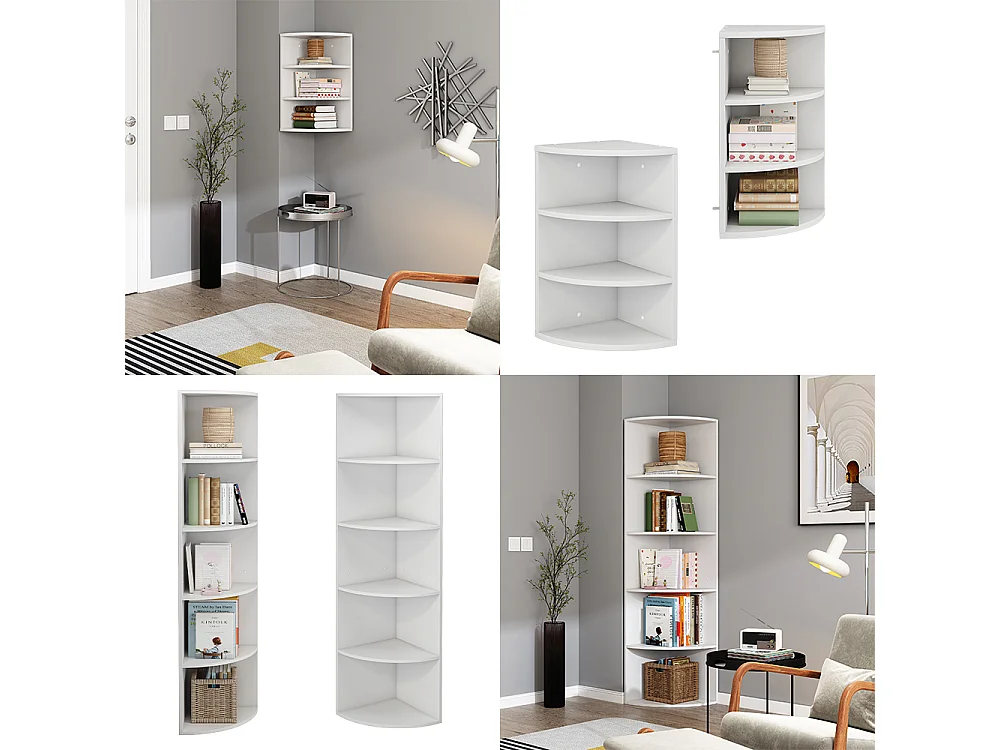 Étagère dangle blanc 40x40x180 fabienne