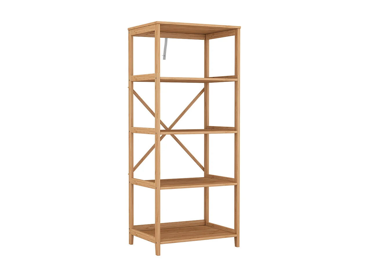 Étagère à livres bambou 48.3x35.5x114 novaro