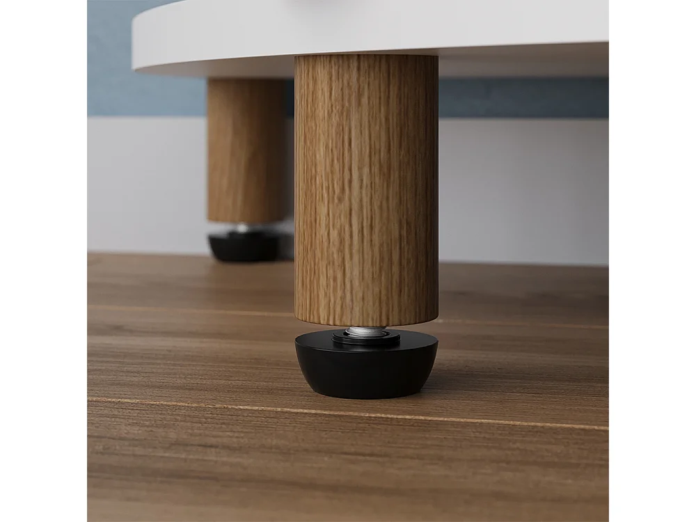 Estante de esquina blanco/pino 29x29x72 bivio