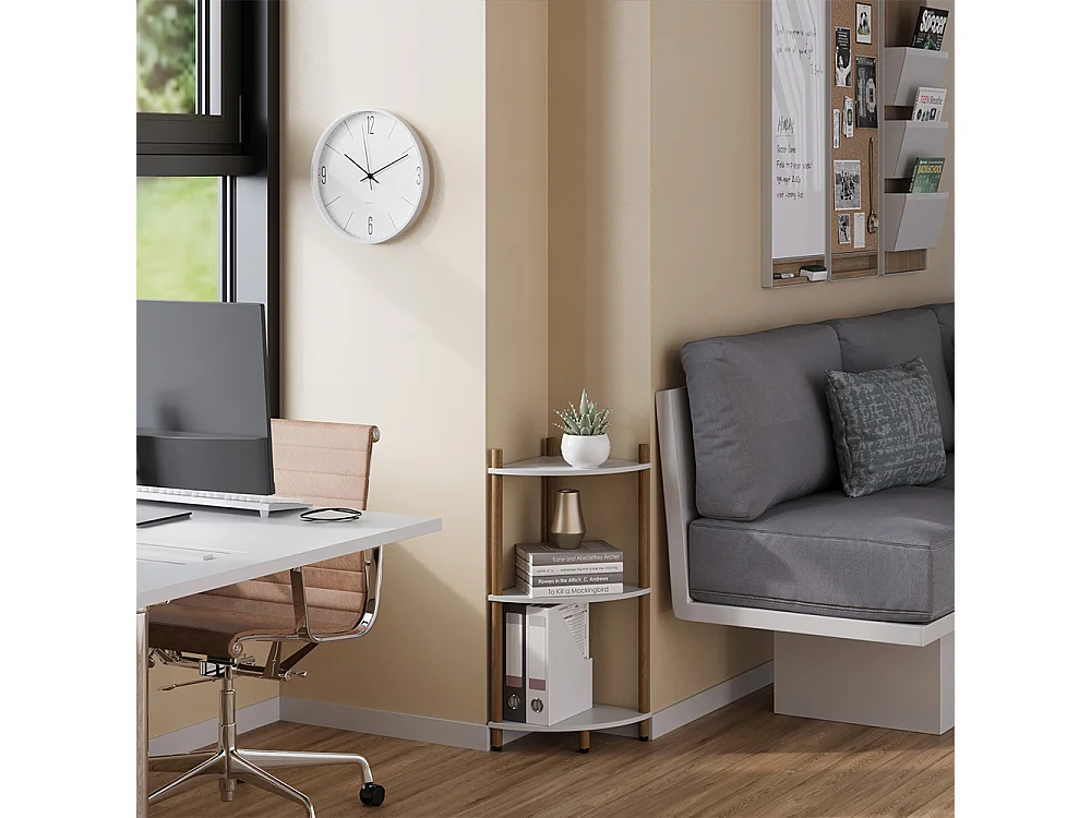 Étagère dangle blanc/pin 29x29x72 bivio