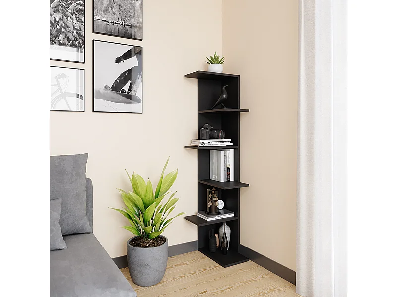 Étagère dangle anthracite 37x37x140.1 tera