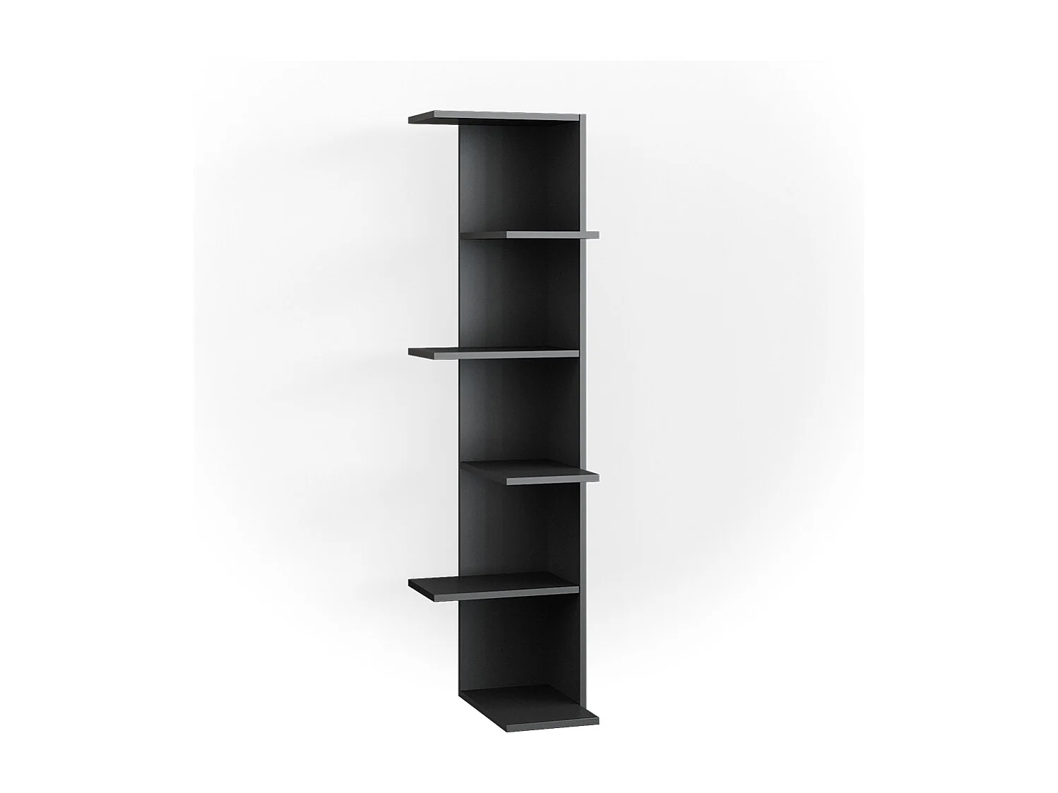 Corner shelf anthracite 37x37x140.1 tera