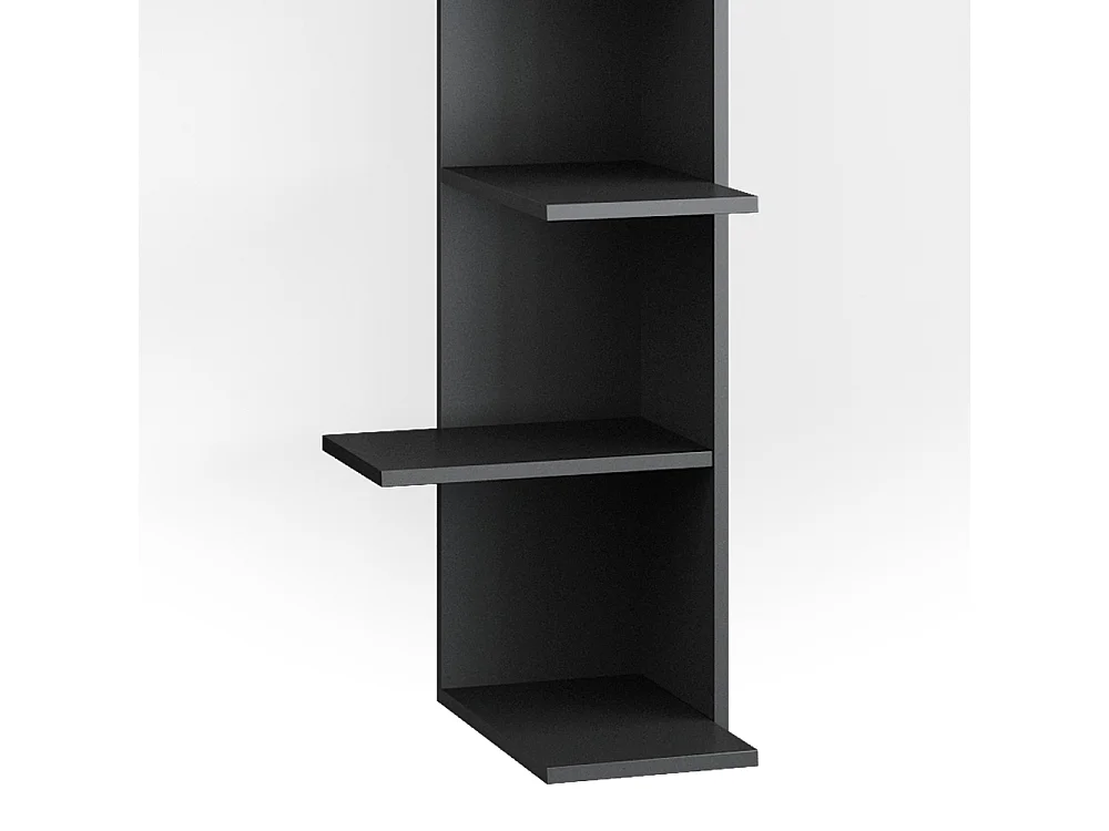 Corner shelf anthracite 37x37x140.1 tera