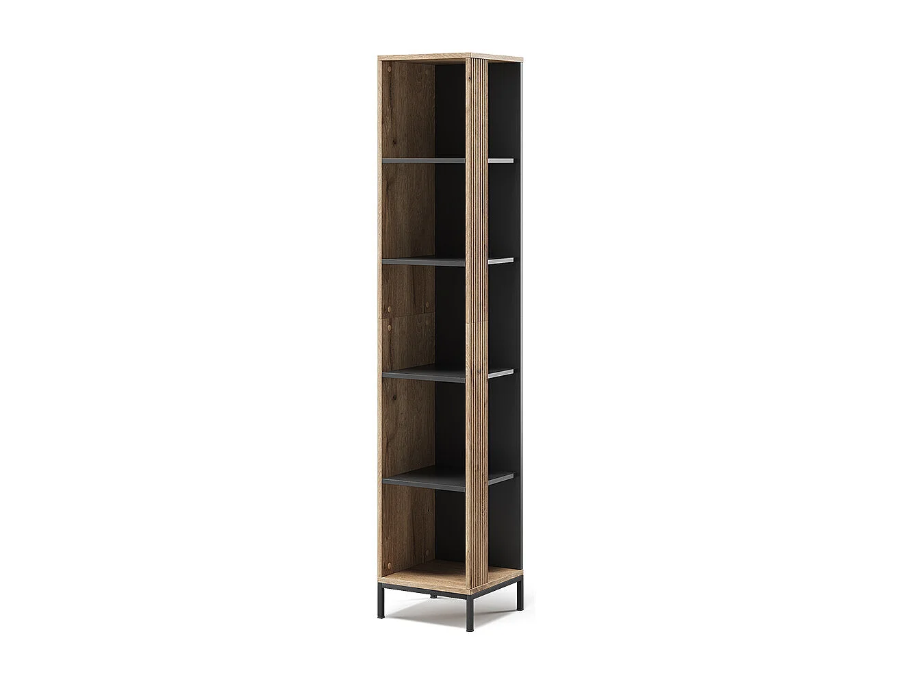 Bibliothèque chêne viking 36x36x188 eliza