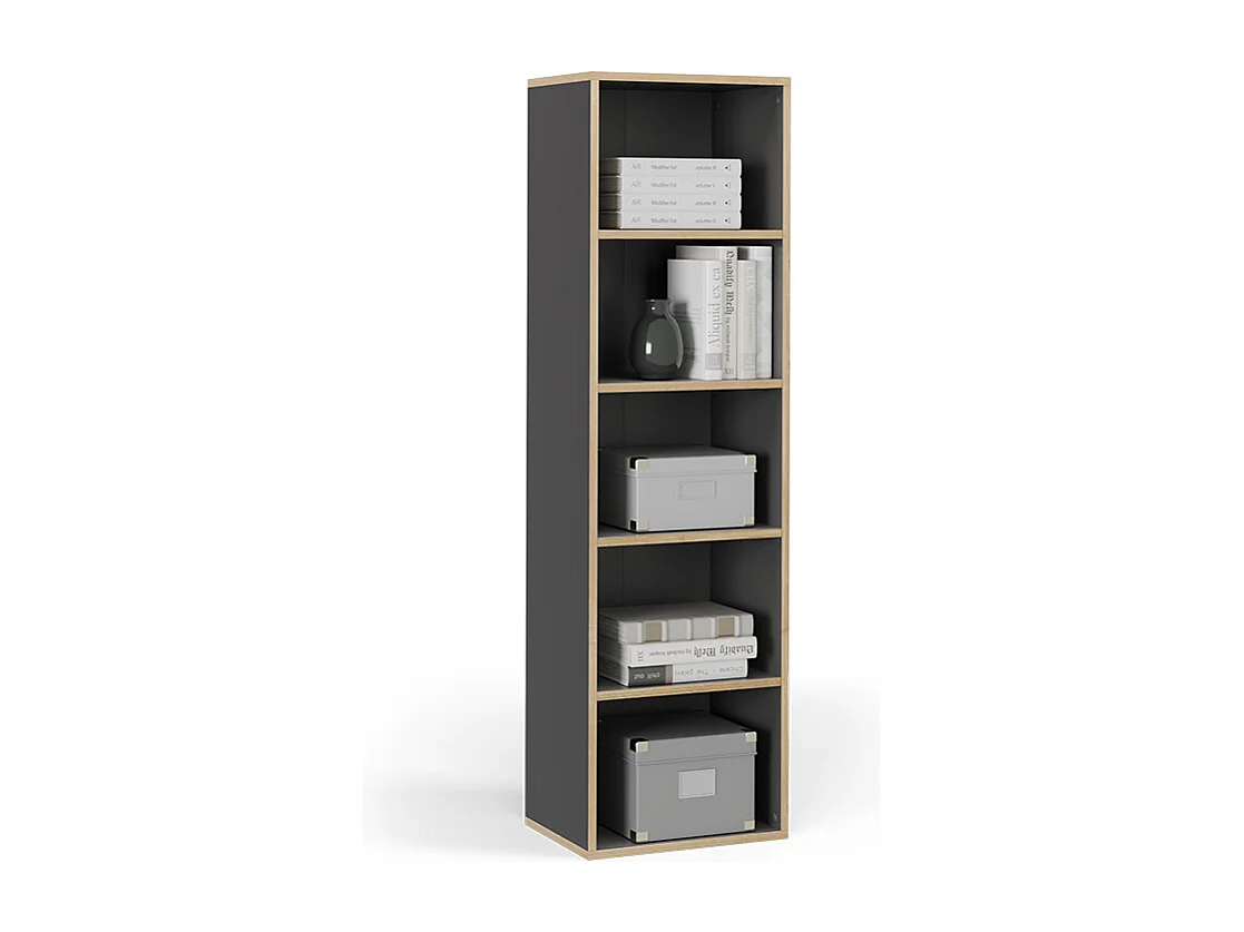 Libreria antracite 40x30x140 tetrix