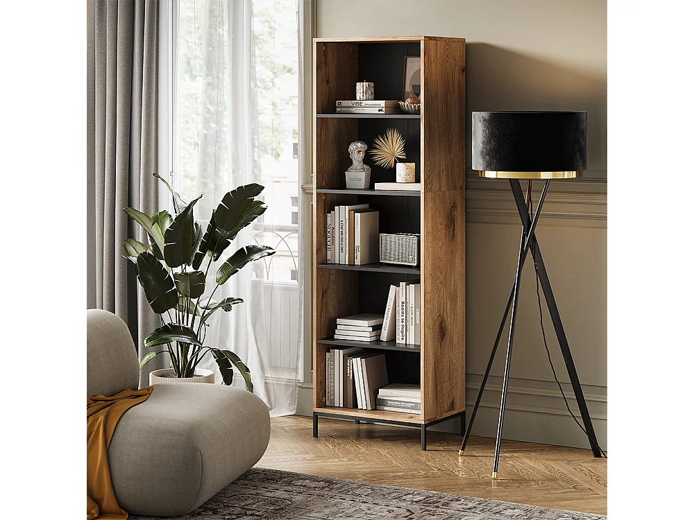 Bücherregal viking oak 60x40x180 eliza