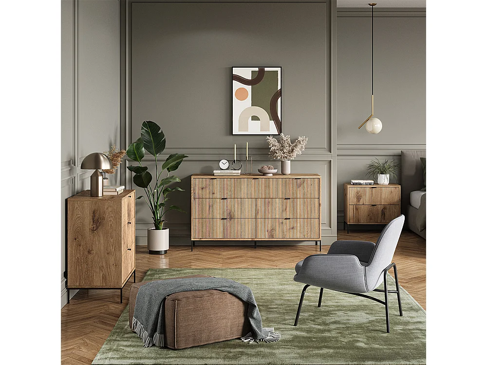 Bücherregal viking oak 60x40x180 eliza