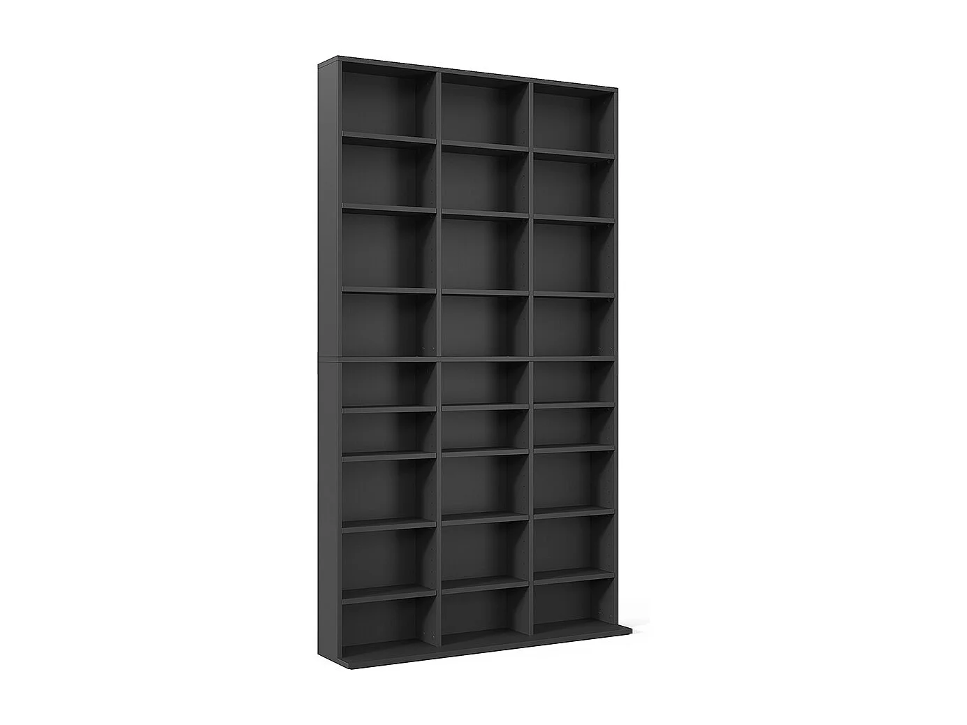 Étagère CD noir 102x16x178 jukebox