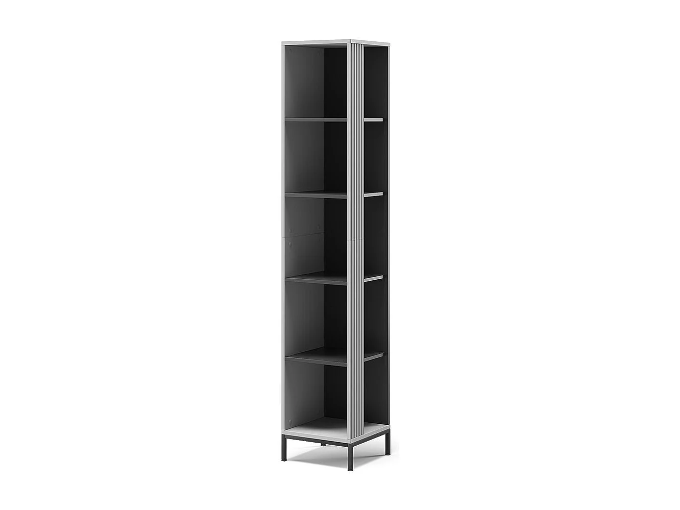 Bibliothèque gris 36x36x188 eliza