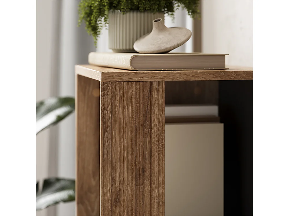 Étagère CD chêne viking 36x36x120 eliza