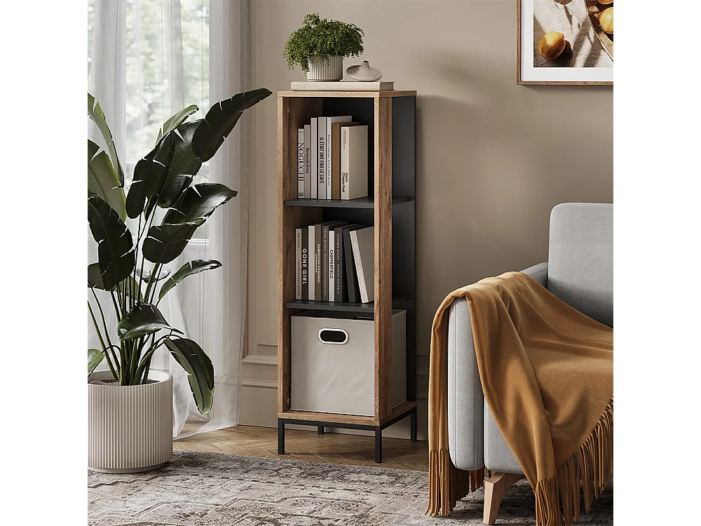 Étagère CD chêne viking 36x36x120 eliza