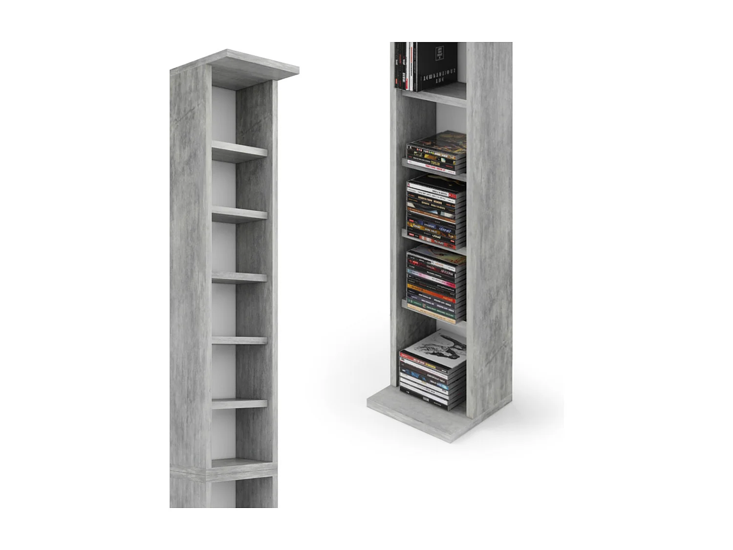 Étagère CD béton 21x20x183.6