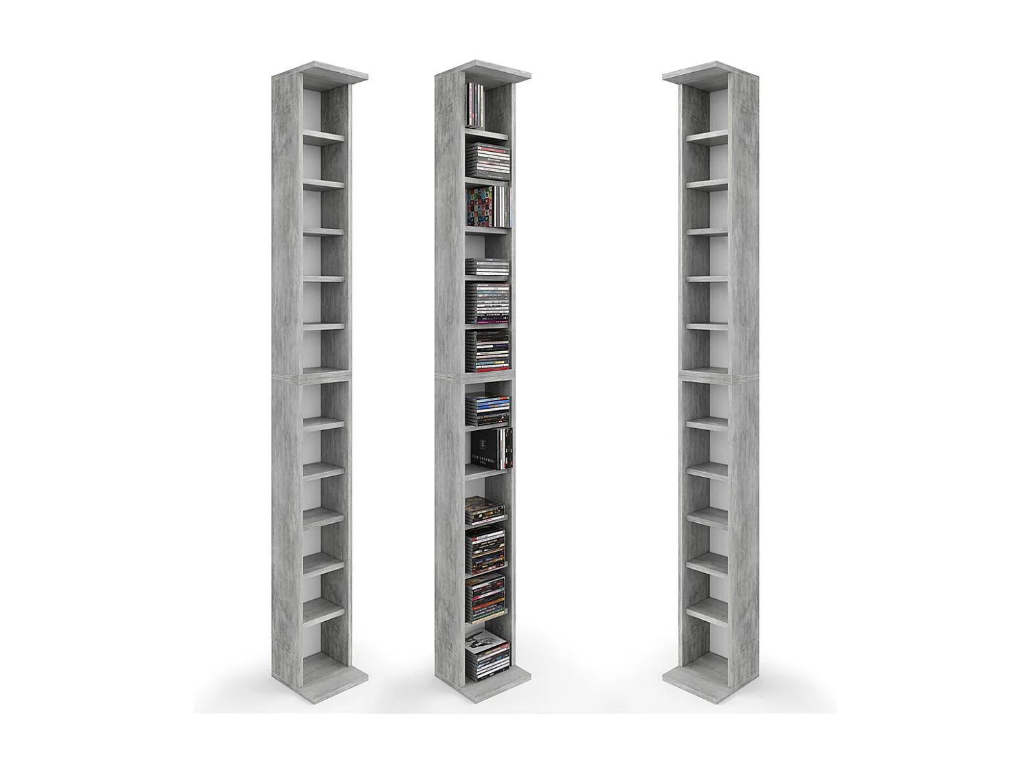 Étagère CD béton 21x20x183.6