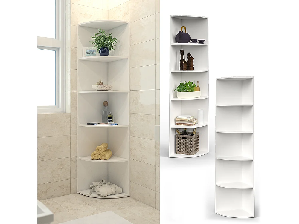 Étagère dangle blanc 40x40x180 ecki