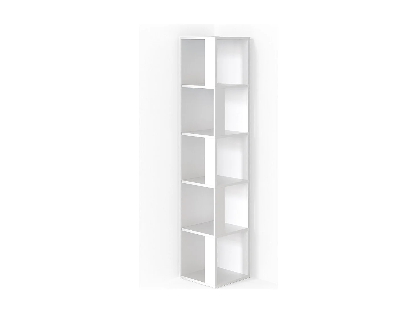 Corner shelf white 33.3x33.3x162.2 lio