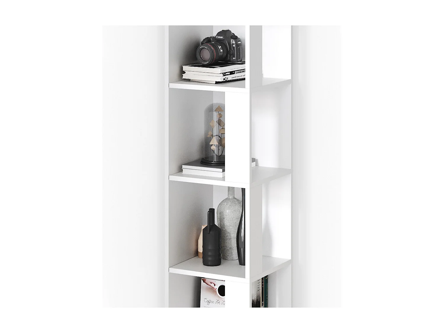 Corner shelf white 33.3x33.3x162.2 lio
