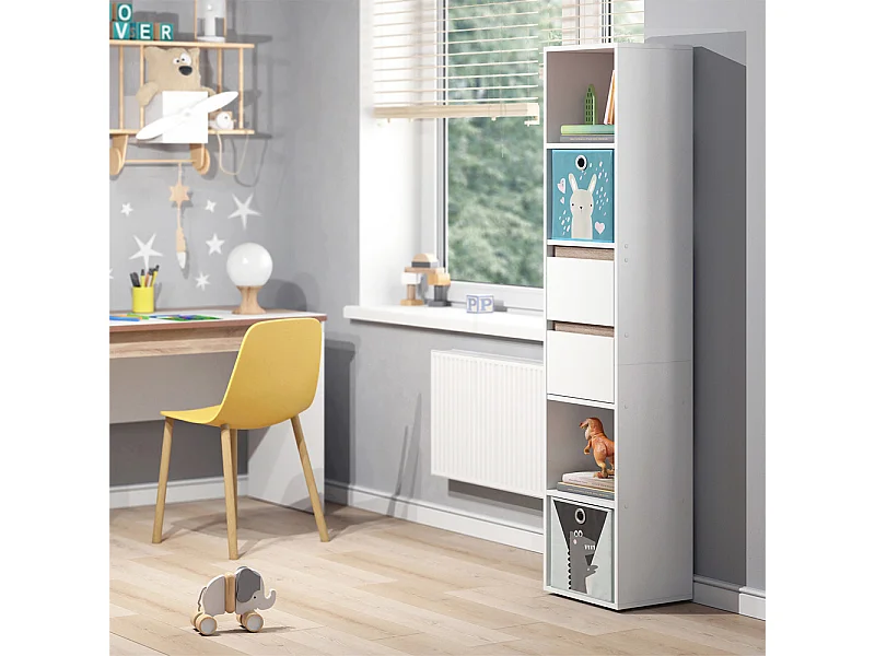 Kinderboekenkast wit 36.2x29.9x171 robert