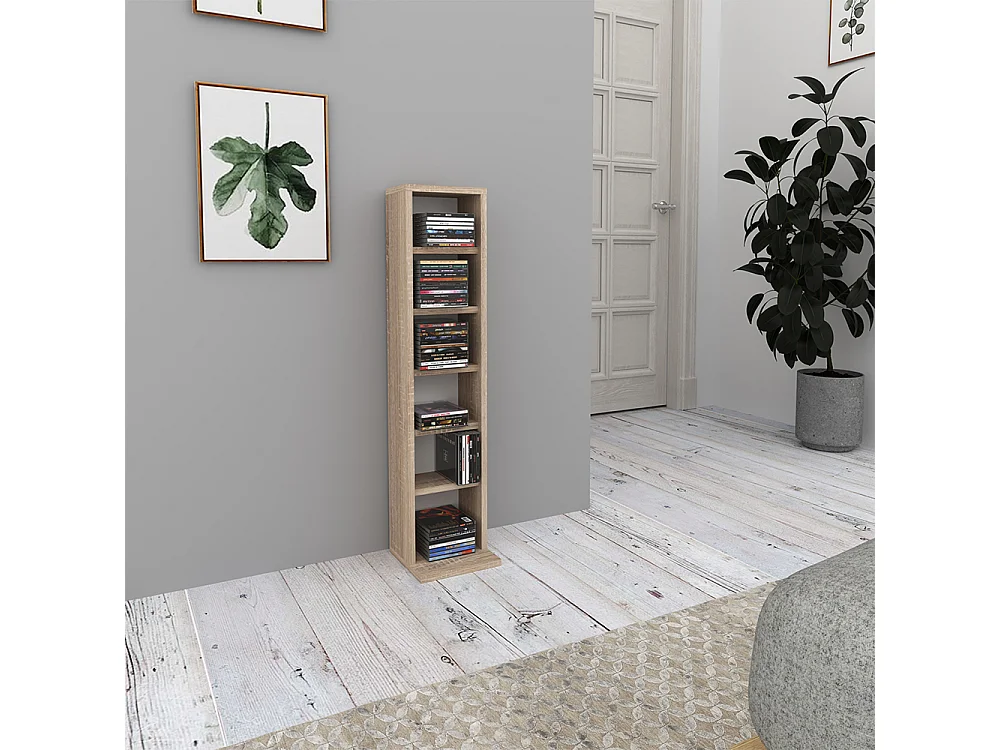 Étagère CD sonoma 21x20x91.8