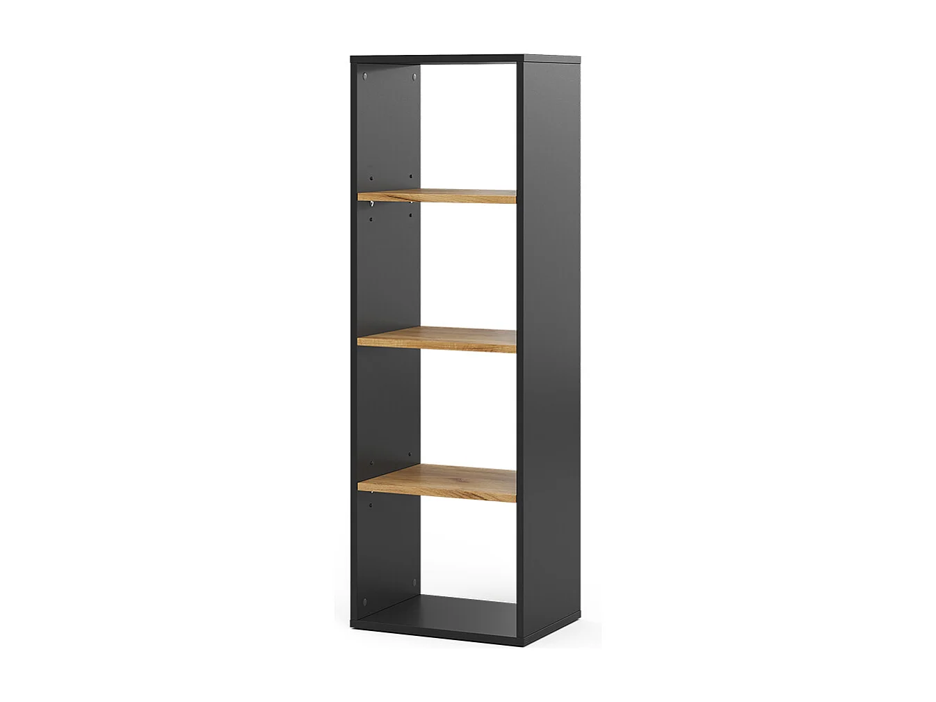 Étagère à livres anthracite/chêne doré 40x30x120 tomy