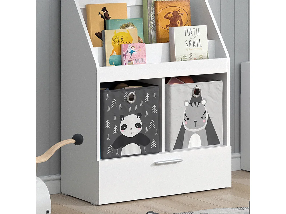 Kinderregal weiß 72x31.2x96.2 luigi