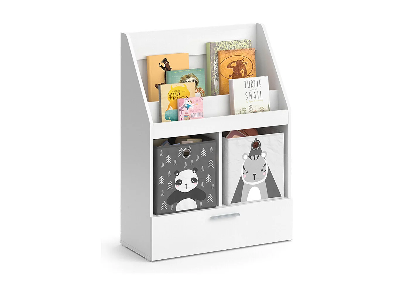 Kinderregal weiß 72x31.2x96.2 luigi