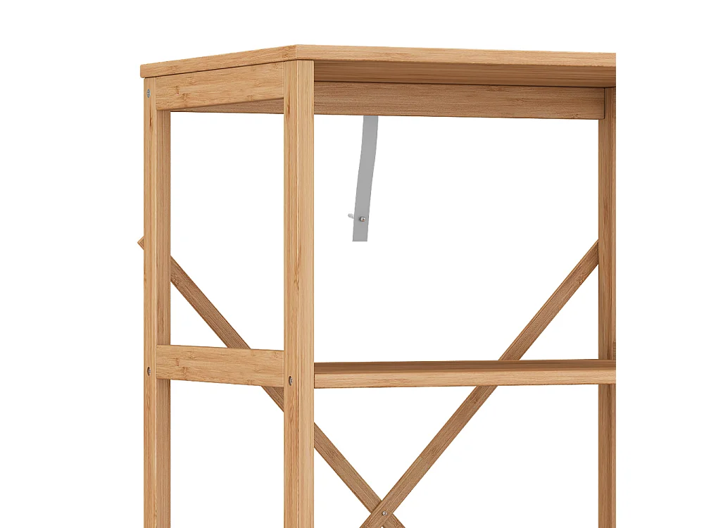 Étagère à livres bambou 48.3x35.5x87.9 novaro