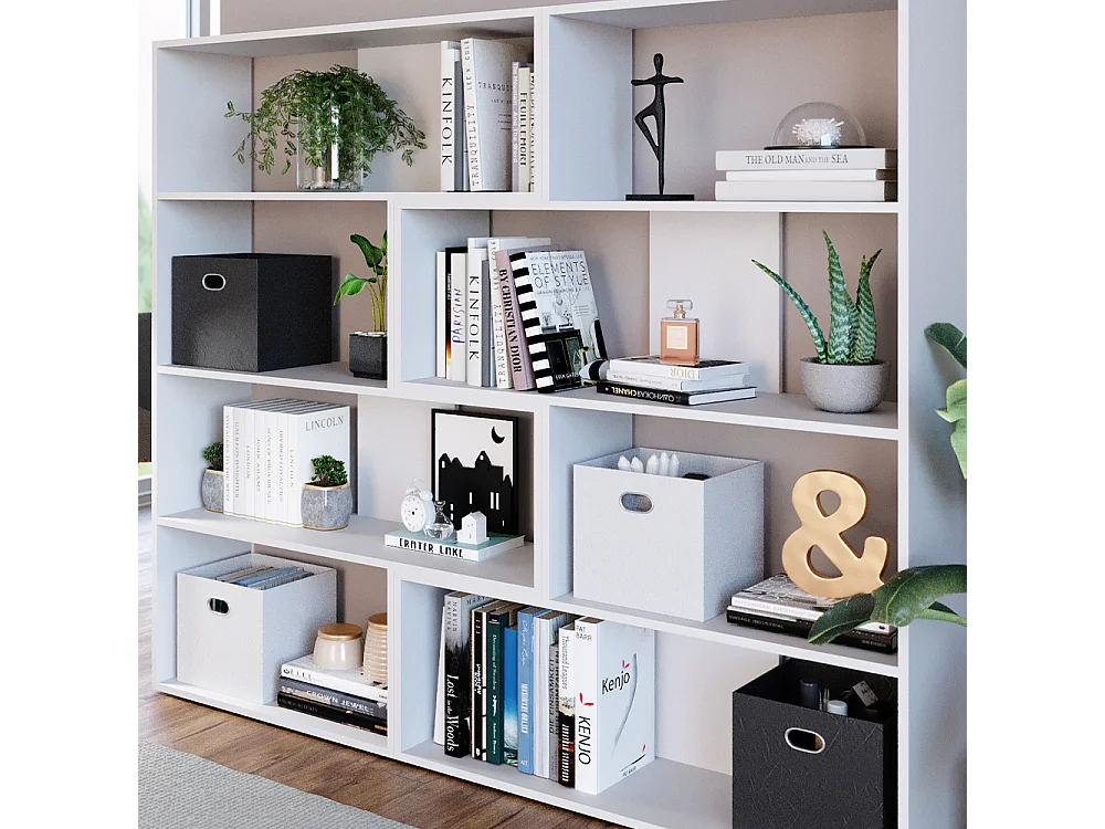 Étagère dangle blanc 170x29.6x142.4 laine