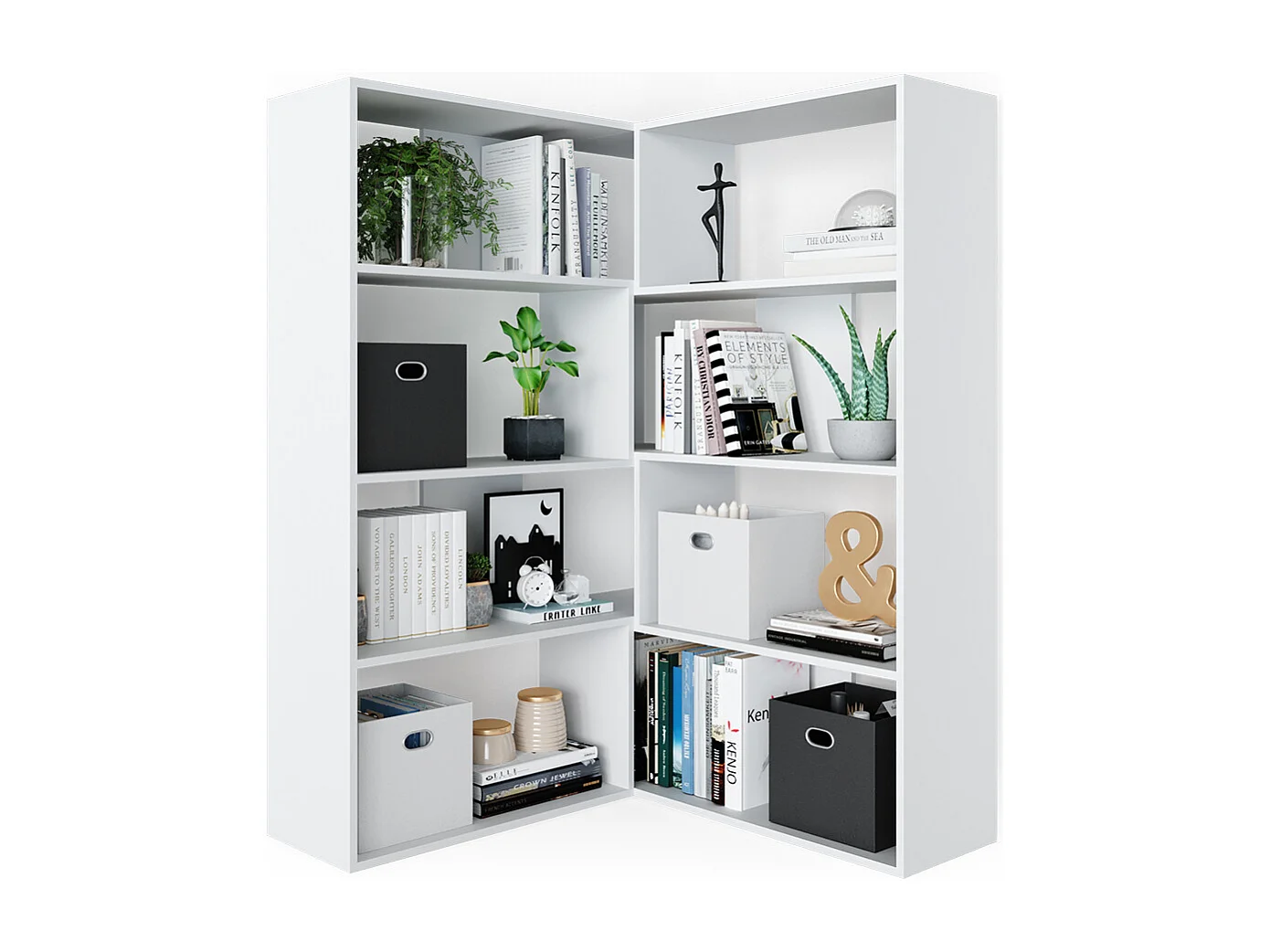 Étagère dangle blanc 170x29.6x142.4 laine