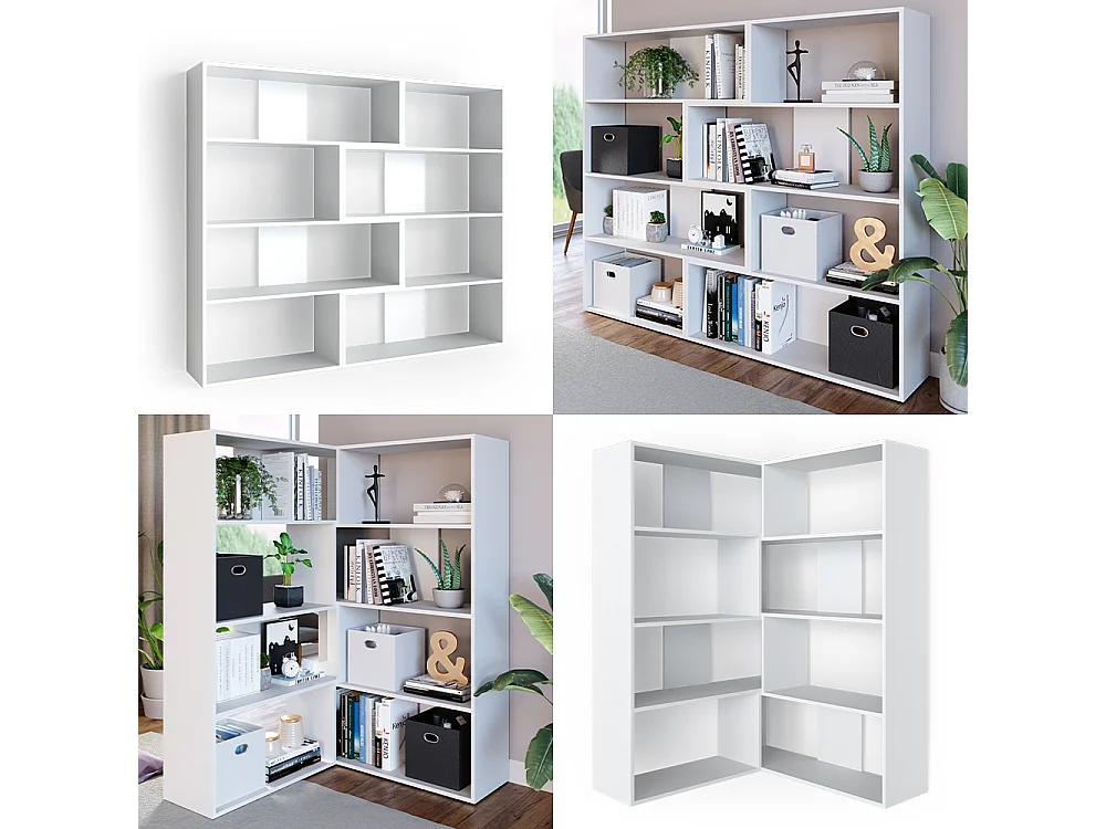 Étagère dangle blanc 170x29.6x142.4 laine