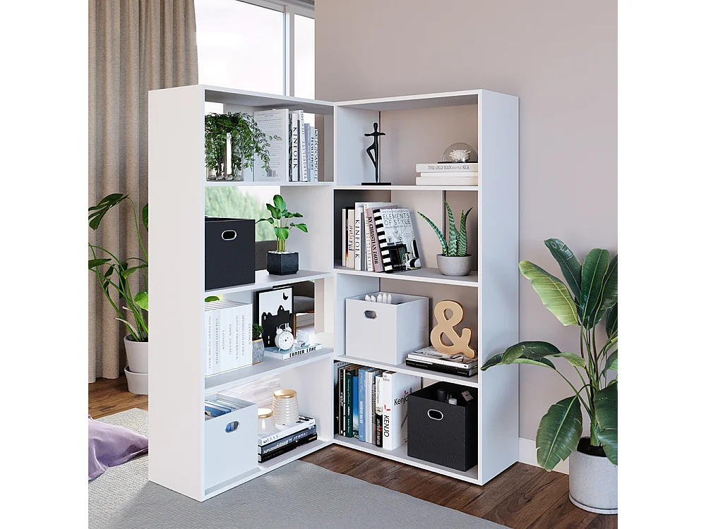 Étagère dangle blanc 170x29.6x142.4 laine