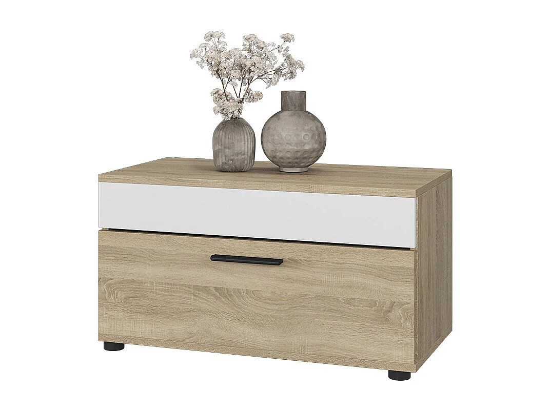 Meuble de salon sonoma/blanc 70.8x35.3x38.9 berno