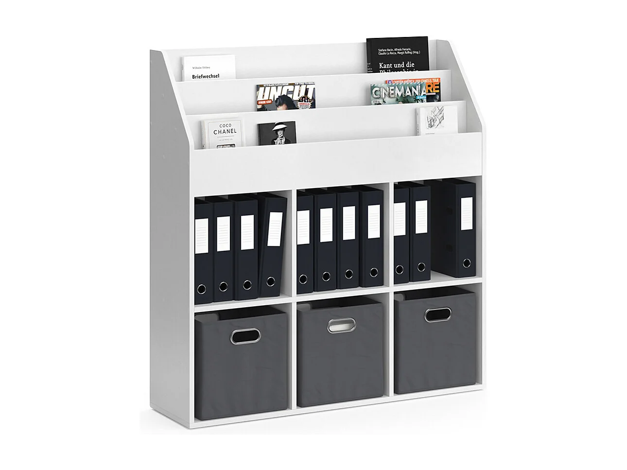 Libreria bambini bianco 107.2x31.2x114.2 luigi