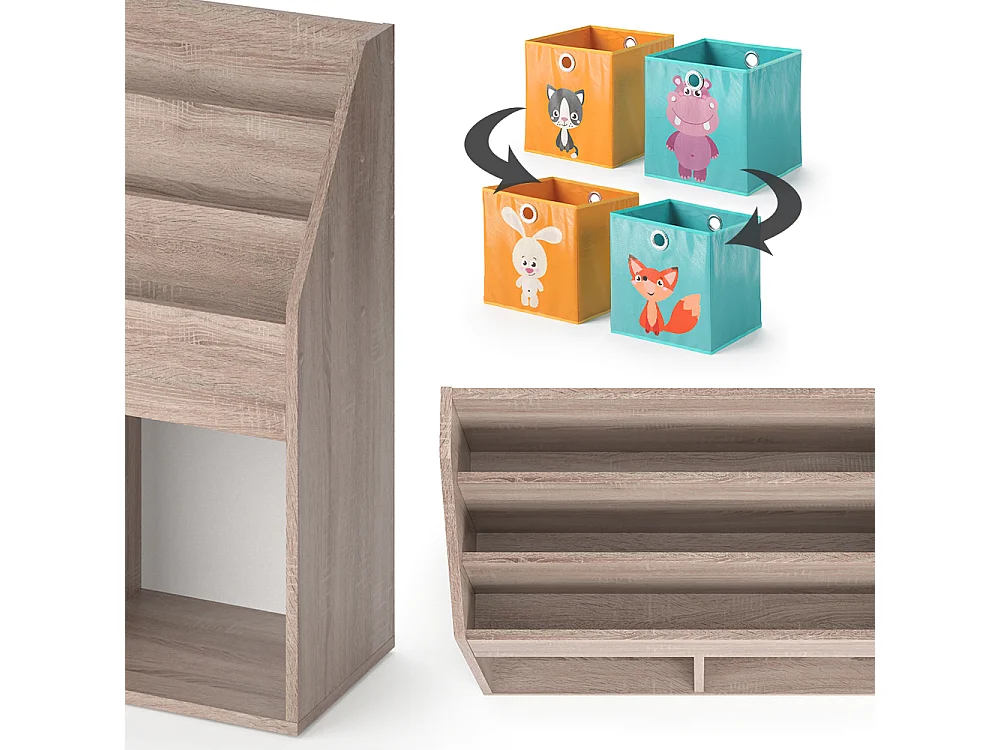 Libreria bambini sonoma 72x30.7x79 luigi